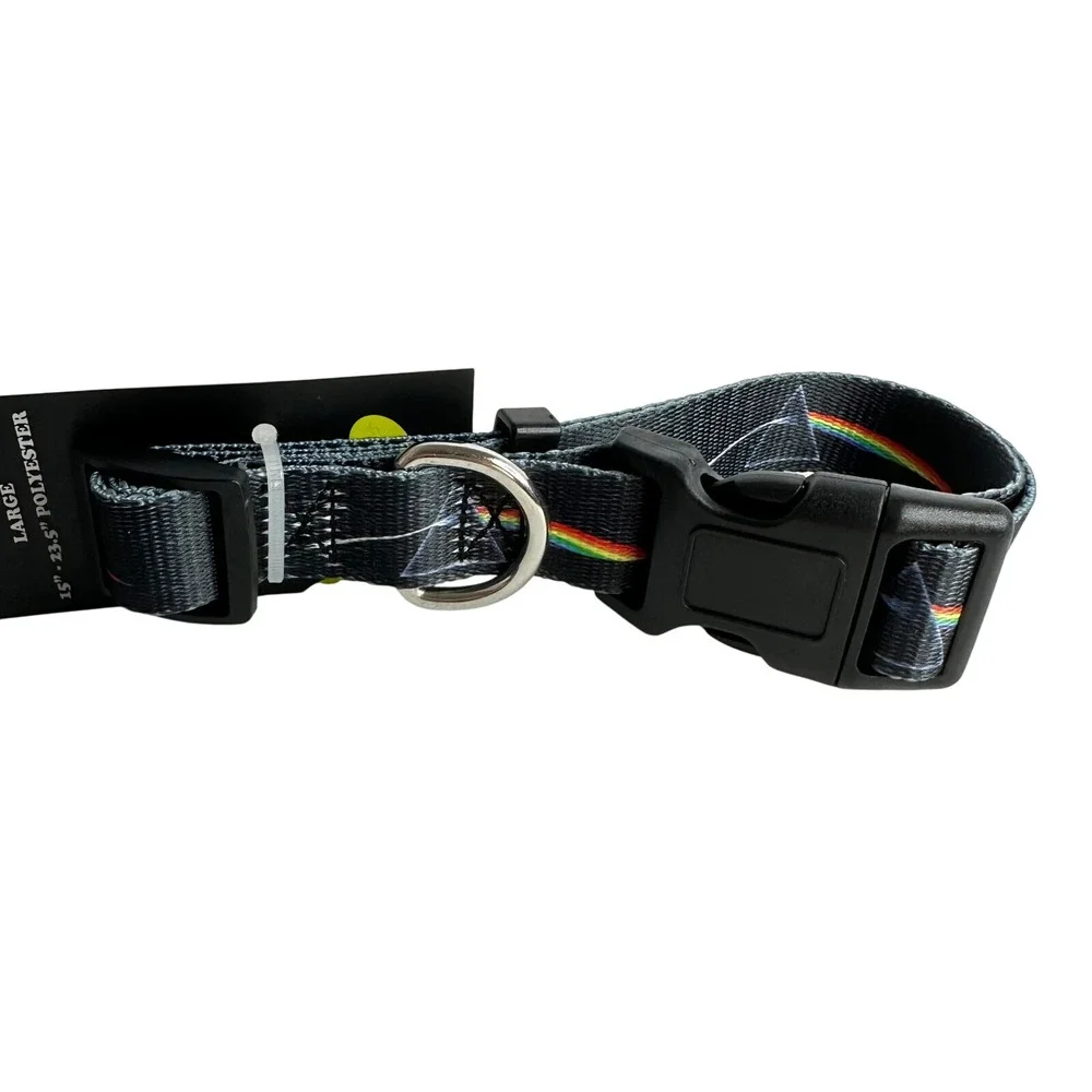 Pink Floyd Dark Side of the Moon Prism Dog Collar Large 15